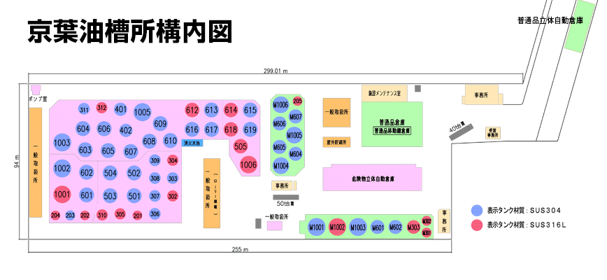 京葉油槽所構内図